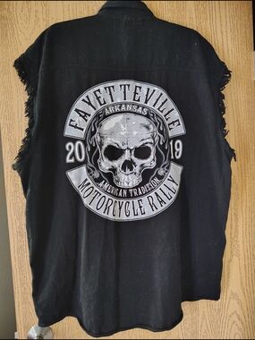 Fayetteville Motorcycle Rally 2019 Black Sleeveless Shirt